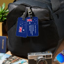 Recherche de drapeau australien bagages étiquettes Voyage