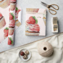 Recherche de cupcake papier cadeau Fraise