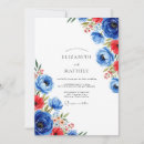 Recherche de bleu cobalt mariage invitations Botanique