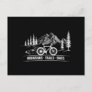 Recherche de vélo de montagne cartes postales Cycliste