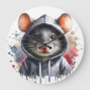Recherche de rongeur horloges Aquarelle