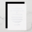 Recherche de noires et argentées invitations Glacer