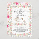 Recherche de swan baby shower invitations Mignon