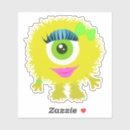 Recherche de monstre jaune autocollants Monstres
