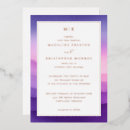 Recherche de coucher soleil invitations Violet