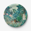 Recherche de fleurs tropicales assiettes en papier Oiseau