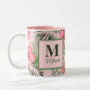 Recherche de flamant tasses Monogramme