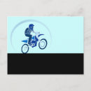 Recherche de pour des cyclistes cartes postales Bleu