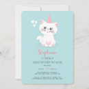 Recherche de le petit chat blanc invitations Pour enfants