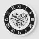 Recherche de music note horloges Black and white