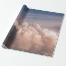 Recherche de nuages sur le ciel bleu papier cadeau Blanc