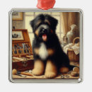 Recherche de peinture de chien ornements Chiot
