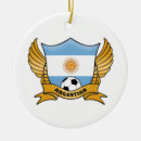 Recherche de drapeau argentin ornements Le football