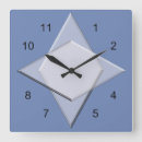 Recherche de forme diamant horloges Bleu