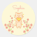 Recherche de chat jaune autocollants Pour elle