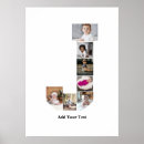 Recherche de noël noir et blanc posters Monogramme