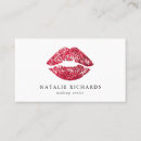 Recherche de paillettes rouges cartes visite Maquillage