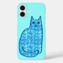 Recherche de rétro chat iphone coques Aqua