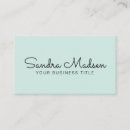 Recherche de vert pastel cartes visite Typographie