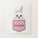 Recherche de lapin rose puzzles Pâques