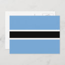 Recherche de drapeau du botswana cartes postales Batswana