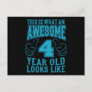 Recherche de 4ème anniversaire cartes Garçon
