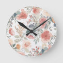 Recherche de rose corail horloges Floral