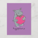 Recherche de hippopotame mignon cartes postales Amour