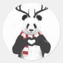 Recherche de panda noël autocollants Humour
