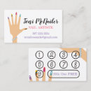 Recherche de doigts cartes visite Vernis à ongles