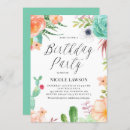 Recherche de succulents anniversaire invitations Floral