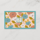 Recherche de feuille abstraite cartes visite Girly