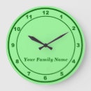 Recherche de vert clair horloges Famille