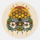 Recherche de reine des abeilles autocollants Jaune