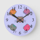 Recherche de murale de chat horloges Pour enfants