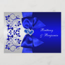 Recherche de bleu royal et argent invitations Parties scintillant