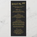 Recherche de chic mariage menus Feuille d'or