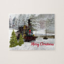 Recherche de locomotives vapeur puzzles Vintage