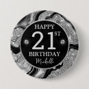 Recherche de anniversaire argenté badges Noir