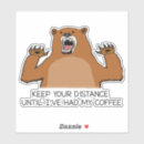 Recherche de humour café autocollants Humoristique