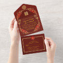Recherche de rouge chinois mariage invitations Fleurs