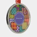 Recherche de motif de patchwork ornements Orange