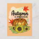 Recherche de couleur préférée cartes postales Citrouille