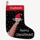 Recherche de girafes chaussette de noël Chapeau santa