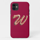 Recherche de lettre w iphone coques Rose
