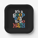 Recherche de mathématiques assiettes en papier Retour à l'école