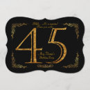 Recherche de quarante cinquième invitations Élégant