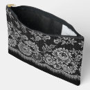 Recherche de dentelle cosmétiques pochettes Blanc