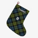 Recherche de famille chaussette de noël Tartan
