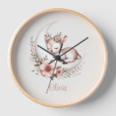 Recherche de fille baby shower horloges Floral